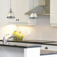 Z-Lite Mason 8" 1-Light Chrome Mini Pendant Light With Clear Seedy Glass Shade