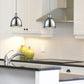 Z-Lite Mason 8" 1-Light Chrome Steel Mini Pendant Light