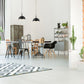 Z-Lite Melange 13" 1-Light Matte Black and Chrome Pendant Light