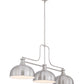 Z-Lite Melange 52" 3-Light Brushed Nickel Steel Billiard Light