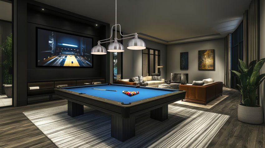 Z-Lite Melange 52" 3-Light Brushed Nickel Steel Billiard Light