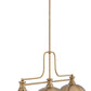 Z-Lite Melange 52" 725-3HBR-D13HBR 3-Light Heritage Brass Steel Billiard Light