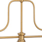 Z-Lite Melange 52" 725-3HBR-D13HBR 3-Light Heritage Brass Steel Billiard Light