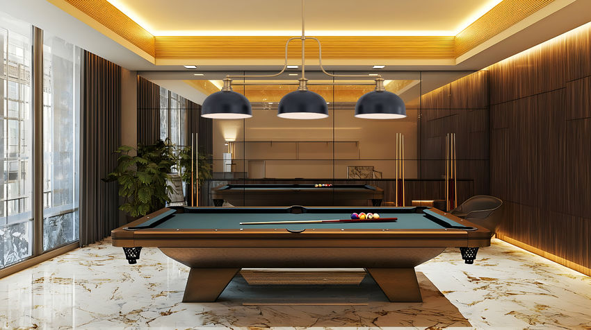 Z-Lite Melange 52" 725-3HBR-D13MB 3-Light Heritage Brass Steel Frame Matte Black Steel Shade Billiard Light