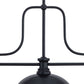 Z-Lite Melange 52" 725-3MB-D12MB 3-Light Matte Black Steel Billiard Light