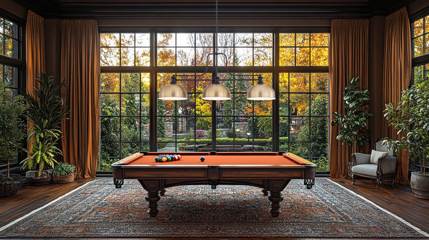 Z-Lite Melange 52" 725-3MB-D13HBR 3-Light Matte Black Steel Frame Heritage Brass Billiard Light