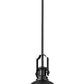 Z-Lite Melange 725MP-MB 1-Light Matte Black Steel Pendant Light