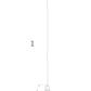 Z-Lite Melange 725MP-MB 1-Light Matte Black Steel Pendant Light