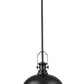 Z-Lite Melange 725P12-MB 1-Light Matte Black Steel Pendant Light