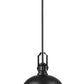 Z-Lite Melange 725P12-MB 1-Light Matte Black Steel Pendant Light