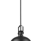 Z-Lite Melange 725P12-MB 1-Light Matte Black Steel Pendant Light