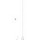 Z-Lite Melange 725P12-MB 1-Light Matte Black Steel Pendant Light