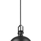 Z-Lite Melange 725P12-MB 1-Light Matte Black Steel Pendant Light