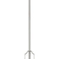 Z-Lite Melange 9" 1-Light Matte Black and Brushed Nickel Mini Pendant Light With Metal and Glass Shade