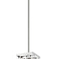 Z-Lite Mersesse 7" 1-Light Chrome Pendant Light With Clear and Chrome Shade