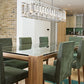 Z-Lite Mersesse 9" 5-Light Chrome Pendant Light With Clear and Chrome Shade