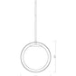Z-Lite Midnetic 12" 1-Light Matte Black Mini Pendant Light With Matte Opal Glass Shade