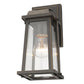 Z-Lite Millworks 6" 1-Light Oil Rubbed Bronze Outdoor Wall Sconce With Clear Beveled Glass Shade
