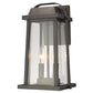 Z-Lite Millworks 8" 2-Light Oil Rubbed Bronze Outdoor Wall Sconce With Clear Beveled Glass Shade