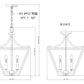 Z-Lite Montalcino 16" 3-Light Iron Ore Steel Frame Clear Seedy Glass Shade Chandelier