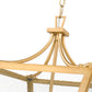 Z-Lite Montalcino 16" 3-Light Rubbed Brass Steel Frame Clear Seedy Glass Shade Chandelier