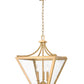 Z-Lite Montalcino 16" 3-Light Rubbed Brass Steel Frame Clear Seedy Glass Shade Chandelier