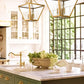 Z-Lite Montalcino 18" 4-Light Rubbed Brass Steel Frame Clear Seedy Glass Shade Chandelier