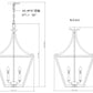 Z-Lite Montalcino 18" 4-Light Rubbed Brass Steel Frame Clear Seedy Glass Shade Chandelier