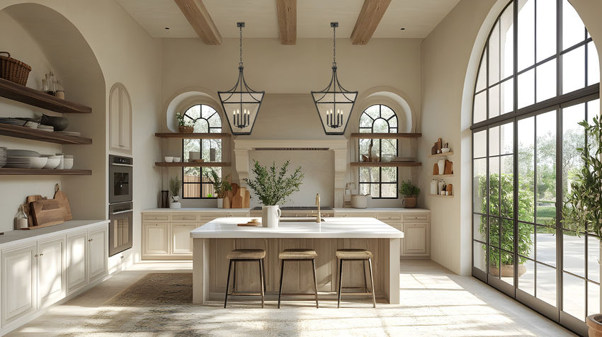 Z-Lite Montalcino 26" 6-Light Iron Ore Steel Frame Clear Seedy Glass Shade Chandelier