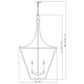 Z-Lite Montalcino 26" 6-Light Rubbed Brass Steel Frame Clear Seedy Glass Shade Chandelier