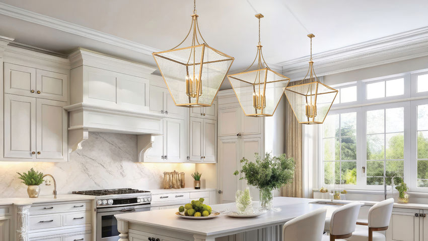 Z-Lite Montalcino 32" 8-Light Rubbed Brass Steel Frame Clear Seedy Glass Shade Chandelier