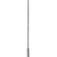 Z-Lite Monte 4" 1-Light Chrome Pendant Light With Clear Seedy Glass Shade
