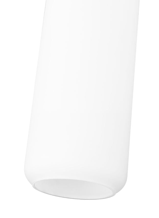 Z-Lite Monty 5" 1-Light Brushed Nickel Pendant Light With Matte Opal Glass Shade