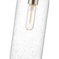 Z-Lite Monty 5" 1-Light Brushed Nickel Pendant Light With Seedy Glass Shade