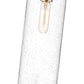 Z-Lite Monty 5" 1-Light Brushed Nickel Pendant Light With Seedy Glass Shade