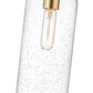 Z-Lite Monty 5" 1-Light Heritage Brass Pendant Light With Seedy Glass Shade