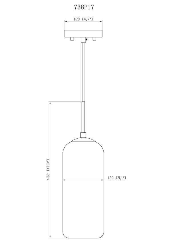 Z-Lite Monty 5" 1-Light Heritage Brass Pendant Light With Seedy Glass Shade