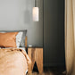 Z-Lite Monty 5" 1-Light Matte Black Pendant Light With Matte Opal Glass Shade