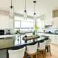 Z-Lite Monty 5" 1-Light Matte Black Pendant Light With Seedy Glass Shade