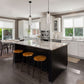 Z-Lite Monty 5" 1-Light Matte Black Pendant Light With Seedy Glass Shade