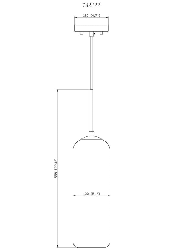 Z-Lite Monty 5" W x 22" H 1-Light Heritage Brass Pendant Light With Matte Opal Glass Shade