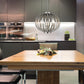 Z-Lite Moundou 20" 6-Light Brushed Nickel Steel Pendant Light