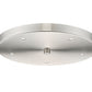 Z-Lite Multi Point Canopy 12" Brushed Nickel Steel Ceiling Plate
