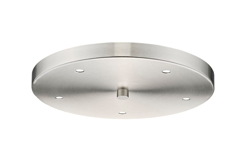 Z-Lite Multi Point Canopy 12" Brushed Nickel Steel Ceiling Plate