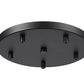 Z-Lite Multi Point Canopy 12" Matte Black Steel Ceiling Plate