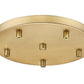Z-Lite Multi Point Canopy 12" Modern Gold Steel Ceiling Plate