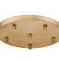 Z-Lite Multi Point Canopy 12" Rubbed Brass Steel Ceiling Plate
