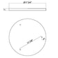 Z-Lite Multi Point Canopy 18" Bronze Steel Ceiling Plate