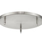 Z-Lite Multi Point Canopy 18" Brushed Nickel Steel Ceiling Plate