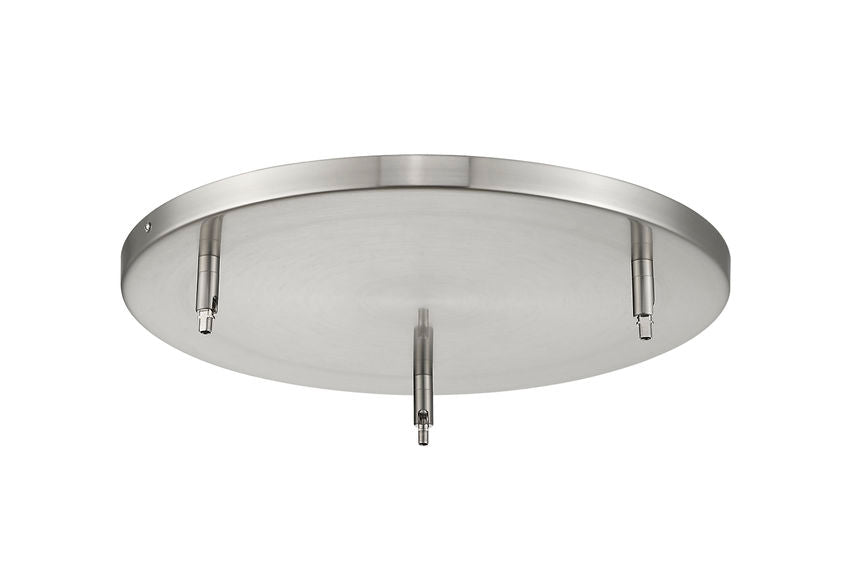 Z-Lite Multi Point Canopy 18" Brushed Nickel Steel Ceiling Plate